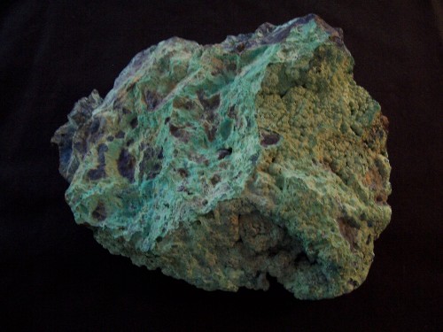 Azurite with Malachite. Copper Canyon, Galore Creek, B.C., Canada