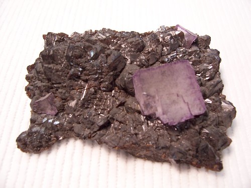 Fluorite w/ Sphalerite. Elmwood Mine, Carthage, Tennessee, USA.