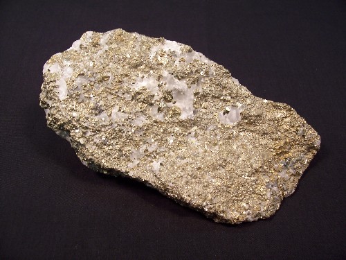 Pyrite with Calcite. Texada Island, British Columbia, Canada.